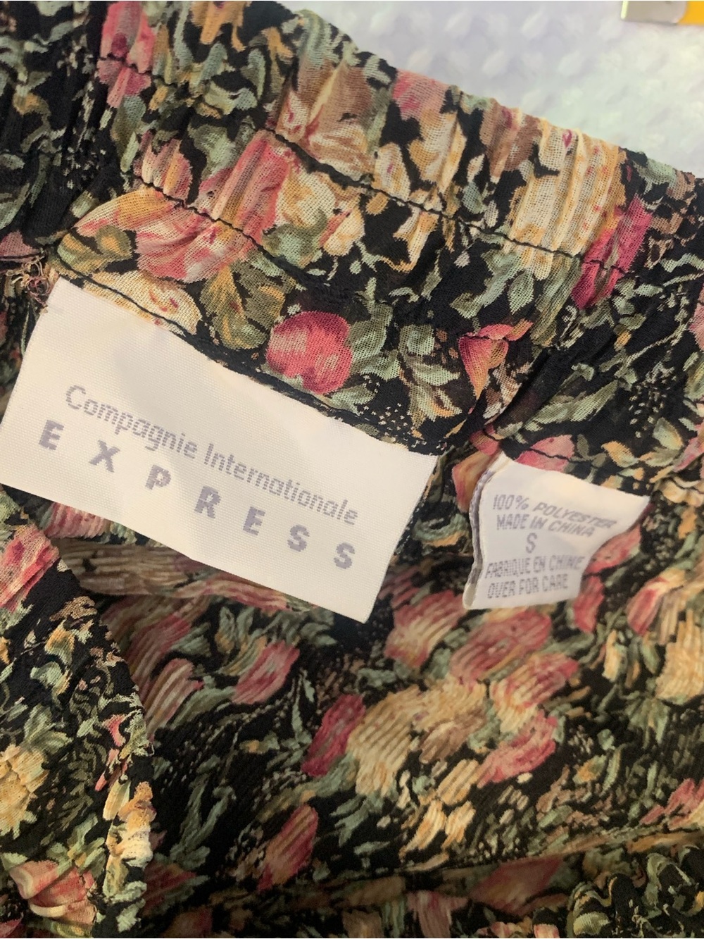 VTG Compagnie International Cottage Grandma Whimsey Garden Maxi skirt small - Picture 6 of 11